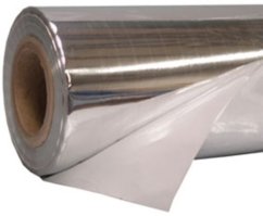 Mylar stříbrná odrazová folie,role 15m* 1,2m