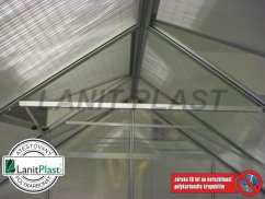 Skleník Uranus 8300 - rozměry 2,57 x 3,21 m (stříbrná 6 mm)