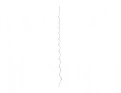 Opěra SPIRÁLA na fazole pozinkovaná 220cm 8mm