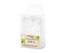 Perly dekorační bílé d10mm 120ks