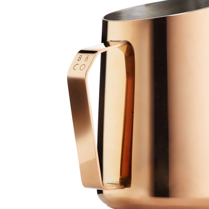 Barista & Co Dial In Milk Pitcher 600 ml růžová mosaz konvička na mléko