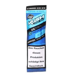 Kush Herbal Hemp Blunt Wraps Ultra Blue 2ks/bal,