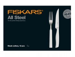 Příbory FISKARS ALL STEEL steakové 12ks 1054800