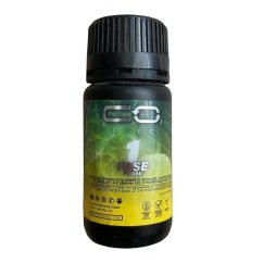 CO2 Effect Biostimulant Phase 1 v černé plastové lahvičce 120ml s tmavým uzávěrem a zelenou etiketou s nápisem Phase 1 pro stimulaci růstu