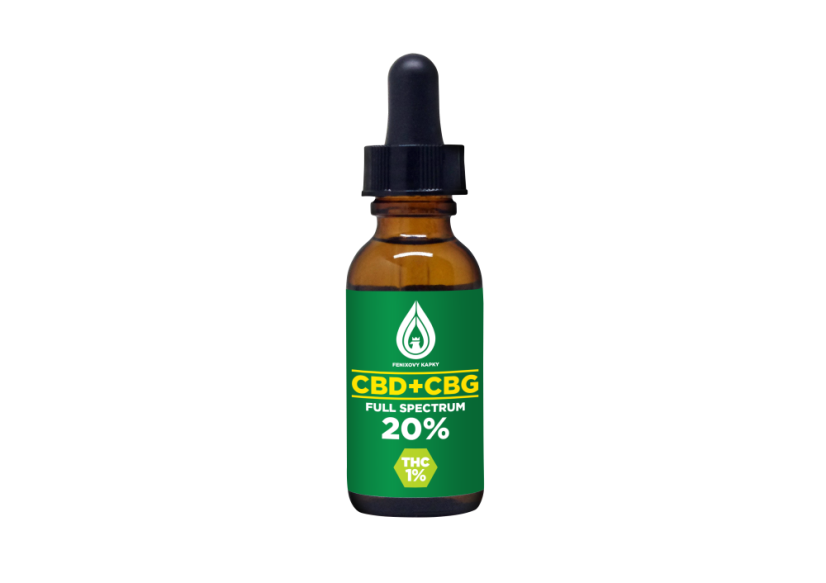 Fénixovy kapky 20% - CBD 10% + CBG 10%, THC 1%, 10ml