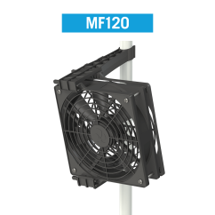 Černý Monkey Fan 12cm ventilátor MF120 s ochrannou mřížkou, nastavitelným držákem a uchycením na tyč pro ventilaci pěstebních stanů Černý Monkey Fan 12cm ventilátor MF120 s ochrannou mřížkou, nastavitelným držákem a uchycením na tyč pro ventilaci pěstebních stanů