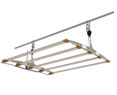 Secret Jardin Cosmorrow KIT 200W modularna LED rasvjeta s bijelim metalnim okvirom, četiri LED panela i polugastim sustavom vješanja za uzgoj