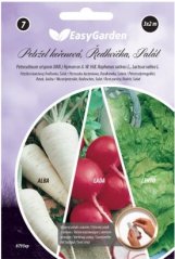 Výsevný pásek PETRŽEL KOŘENOVÁ, ŘEDKVIČKA, SALÁT