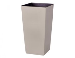 Obal na květník URBI SQUARE 2v1 plastový matný 20x20x38cm