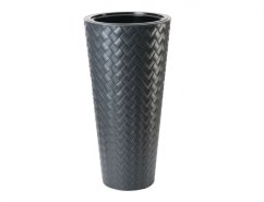 Obal na květník MAKATA SLIM plastový lesklý d40x79cm