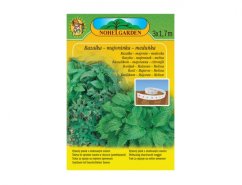 Paquete de cinta de siembra de color con albahaca verde, mejorana y melisa 3x1,7m de Nohel Garden con fotografía de hierbas verdes