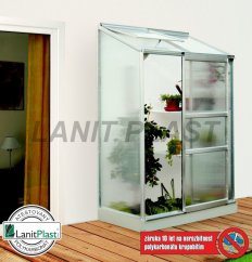 Skleník Ida 900 - rozměry 0,69 x 1,31 m (stříbrná 4mm)