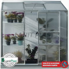 Skleník Ida 1300 - rozměry 0,69 x 1,93 m (stříbrná 4 mm)