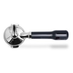 Lelit Portafilter Single 58 mm - verchromter Träger mit schwarzem ergonomischem Griff und Einfachauslauf für professionelle Espressomaschinen Lelit Portafilter Single 58 mm - verchromter Träger mit schwarzem ergonomischem Griff und Einfachauslauf für professionelle Espressomaschinen