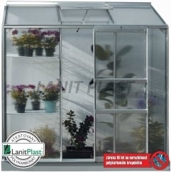 Skleník Ida 1300 - rozměry 0,69 x 1,93 m (stříbrný 6mm)