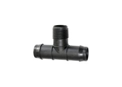 Černý plastový T-spoj Alien Hydroponics RDWC 19mm-3/4 palce s třemi výstupy pro hydroponické systémy, vyrobený z tmavého plastu Černý plastový T-spoj Alien Hydroponics RDWC 19mm-3/4 palce s třemi výstupy pro hydroponické systémy, vyrobený z tmavého plastu