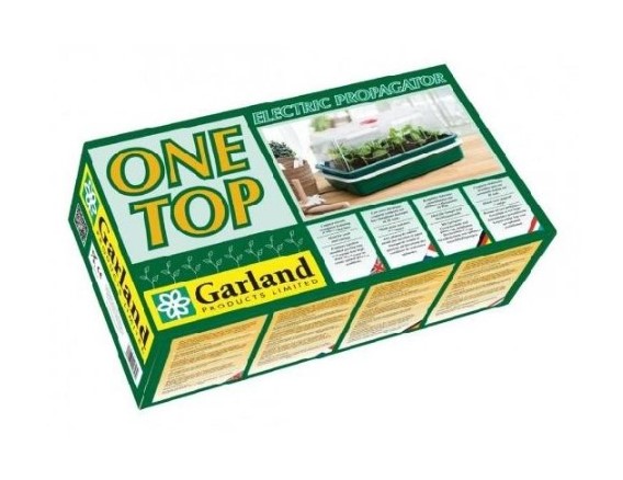 Zelená krabice Garland vyhřívaného skleníku OneTop L s elektrickým vyhříváním pro pěstování bylinek, květin a zeleniny v domácnosti