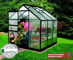 Skleník Venus 3800 - rozměry 1,93 x 1,95 m (zelená 4mm)