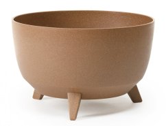 Žardinka ROMA ECO WOOD 4v1 plastová + 3 ks nožiček d40x21cm
