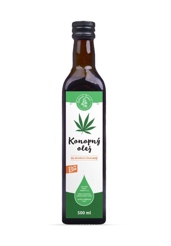 Zelená Země BIO Konopný olej 500ml