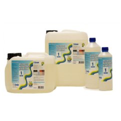 AH Dutch Formula Grow 1L organominerale voeding voor groei in verschillende formaten - plastic jerrycans en flessen met blauwe doppen en etiketten