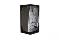 Černý pěstební box PRO 90x90x180cm s reflexní stříbrnou vnitřní stěnou a zipovým vstupem, ventilačními otvory pro indoor pěstování Černý pěstební box PRO 90x90x180cm s reflexní stříbrnou vnitřní stěnou a zipovým vstupem, ventilačními otvory pro indoor pěstování