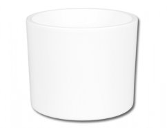 Obal na květník ZEUS PALETE keramický matný bílý d28cm