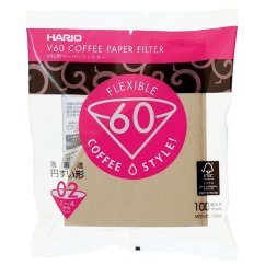 Hario filtri di carta V60-02 (100 pz) non sbiancati