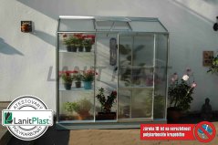 Skleník Ida 1300 - rozměry 0,69 x 1,93 m (stříbrná 4 mm)