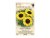 Sachet de graines de tournesol Nostalgie avec illustration de trois tournesols jaunes aux centres sombres sur emballage beige avec texte