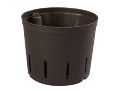 Květník s hydratační vložkou žlutý d11x9cm