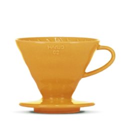 Hario dripper V60-02 in ceramica arancione + 40 filtri