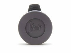 Tapa de precalentamiento Flair PRO 2 en color negro con diseño redondo y mango de plástico, para preparar café en máquinas de espresso