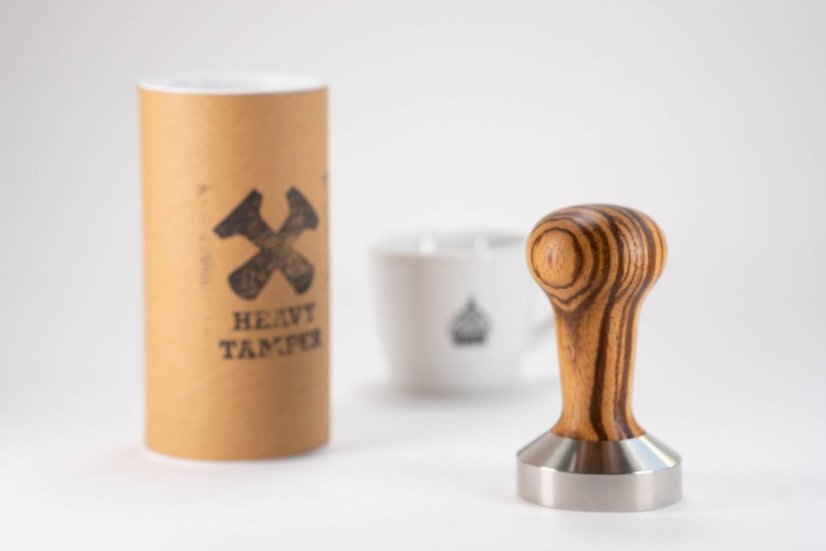 Heavy Tamper Classic Zebrano 53 mm