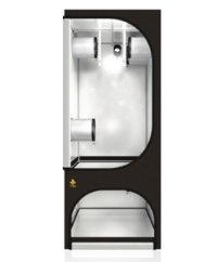 Caja de cultivo SECRET JARDIN TWIN T90 90x90x220cm con interior blanco reflectante, exterior negro y dos cámaras de cultivo separadas Caja de cultivo SECRET JARDIN TWIN T90 90x90x220cm con interior blanco reflectante, exterior negro y dos cámaras de cultivo separadas