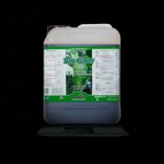 Plastový kanystr Bio Grow 5L s bílým víčkem a zeleným štítkem, tekuté hnojivo pro bujný růst rostlin v průhledné nádobě Plastový kanystr Bio Grow 5L s bílým víčkem a zeleným štítkem, tekuté hnojivo pro bujný růst rostlin v průhledné nádobě