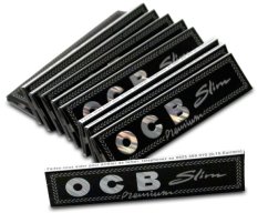 Papírky OCB Black SLIM, 32ks v balení