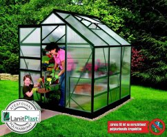 Skleník Venus 3800 - rozměry 1,93 x 1,95 m (zelená 4mm)