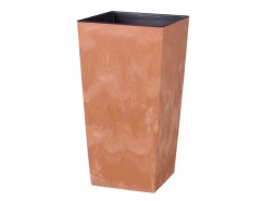 Obal na květník URBI SQUARE BETON 2v1 plastový 33x33x61cm
