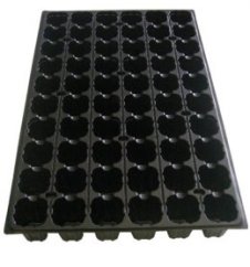 Fekete műanyag palántázó 104 négyzetes nyílással szabályos rácsban rendezve, 25x25mm rockwool kockákhoz palánta neveléséhez Fekete műanyag palántázó 104 négyzetes nyílással szabályos rácsban rendezve, 25x25mm rockwool kockákhoz palánta neveléséhez