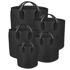 GUTPot - textilní květináč černý, 4L
