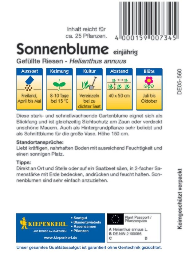 Slunečnice Gefüllte Riesen