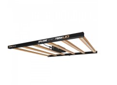 Dimlux LED Xplore 730W svítidlo s černým kovovým rámem a zlatými LED pásy, profesionální zahradnické osvětlení s účinností 2,7 µmol/J