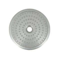 Ducha Lelit Profi - malla metálica redonda con orificios finos para máquina de espresso, color plateado, diámetro 58 mm, pieza de repuesto original