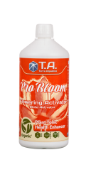 Bílá plastová lahev T.A. Pro Bloom 500ml s oranžovým štítkem, květový stimulátor pro aktivaci kvetení rostlin s ergonomickým uzávěrem