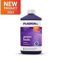 Plagron Power Buds 1L - fialová plastová lahev s bílým víčkem, aditivní biostimulant pro tvorbu pupenů a urychlení květů, nový produkt 2023