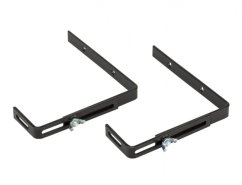 Hák na truhlíky na parapet kovový černý 2ks